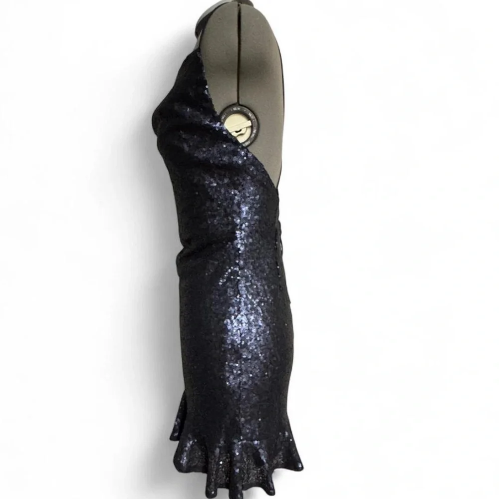 Elegant Sequin Cocktail Mini Dress - Picture 6 of 10